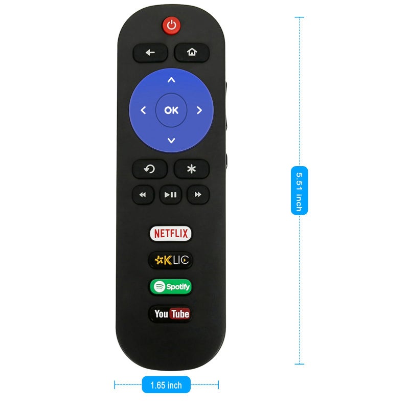 ZdalaMit RC280 Replace Remote Applicable for TCL Roku TV 48FS3700 49S405 50FS3750 50FS3850 43S305 32FS3700 65US5800 43FP110 49FP110 55UP120 32FS4610R 32S800 40S3800 55US57 49S305 65S405 43S405 49S405 55S405 - Image 5